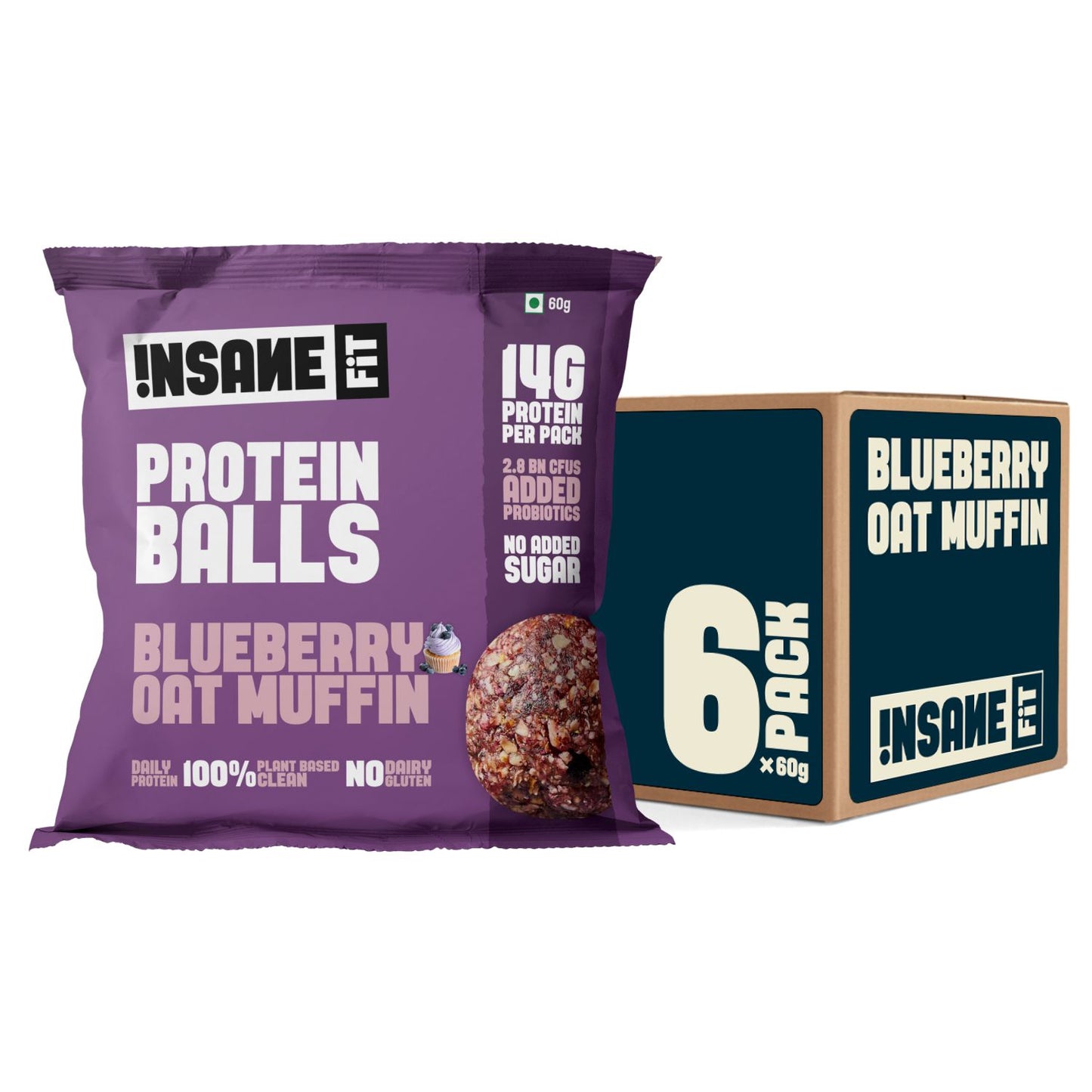 PROTEIN BALLS Blueberry Oat Muffin