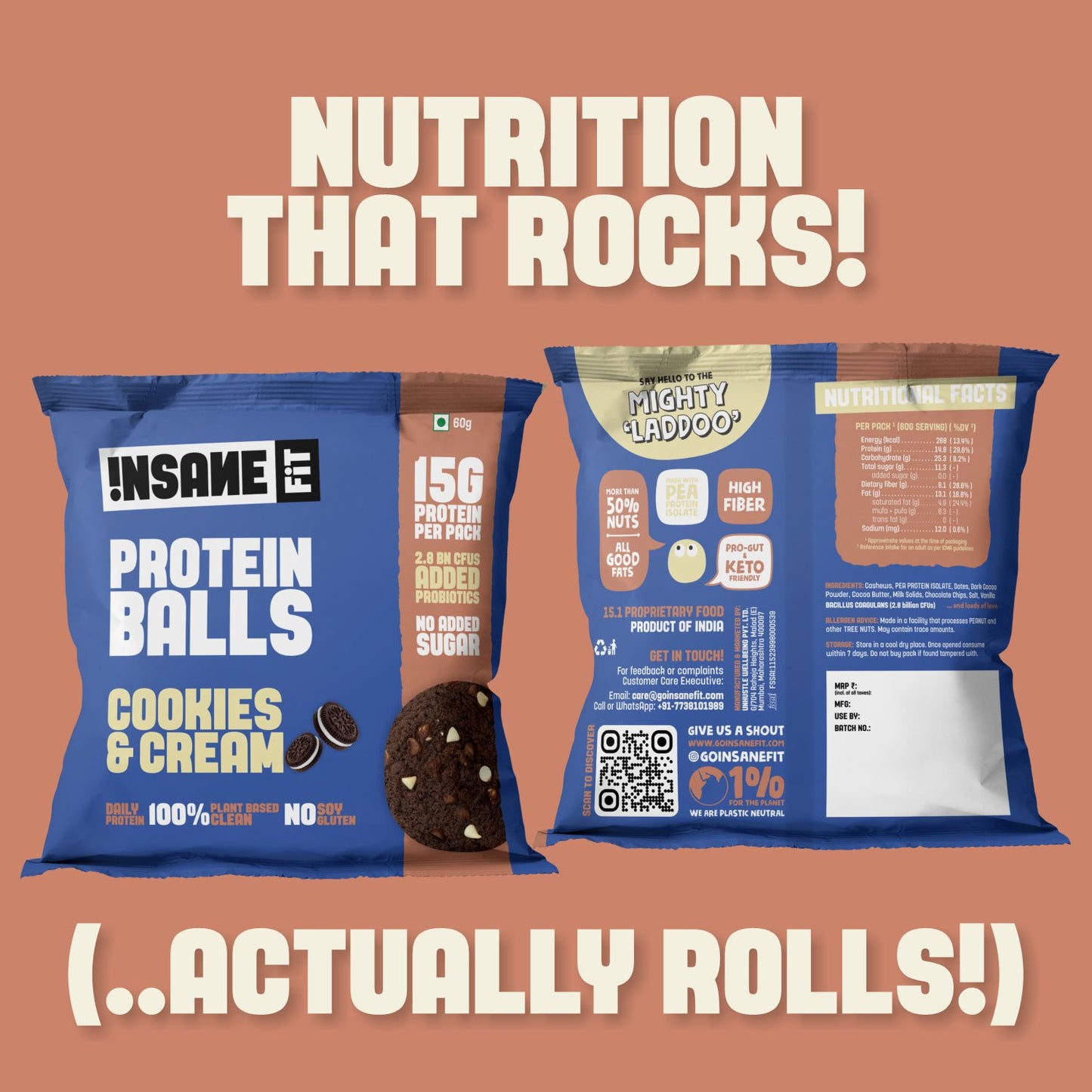 PROTEIN BALLS Cookies & Cream