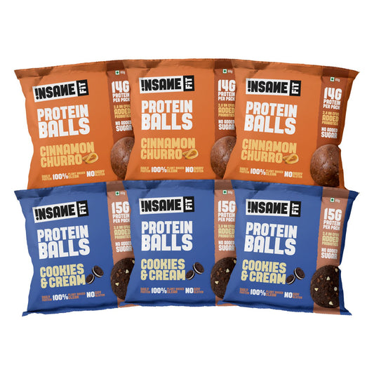 PROTEIN BALLS - Cookies & Cream + Cinnamon Churro