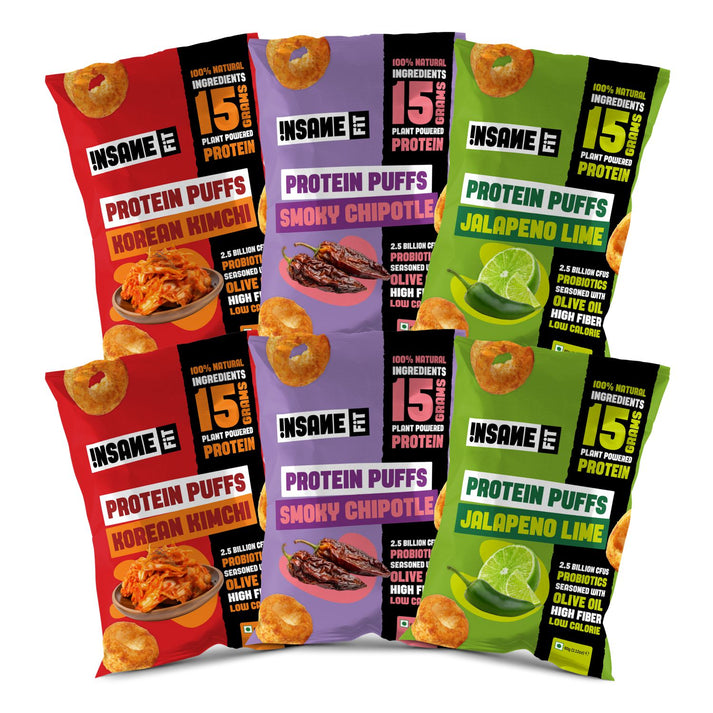 PROTEIN PUFFS (The FIRECRACKER Pack) – Insane Fit Snacks